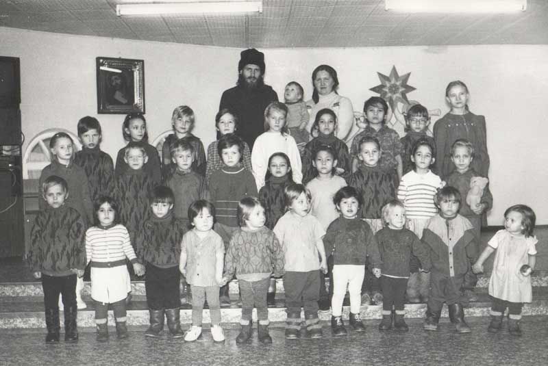 Конец 1994 г., фото с детьми