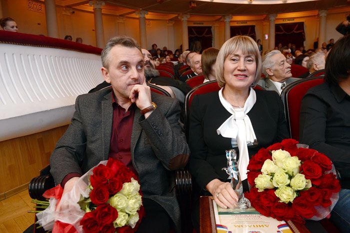 Наталия Веркашанцева и Олег Рукавицин в наградами